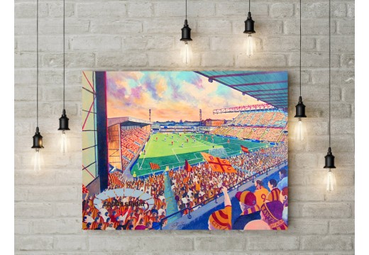 Valley Parade Stadium Fine Art Canvas - Bradford City FC